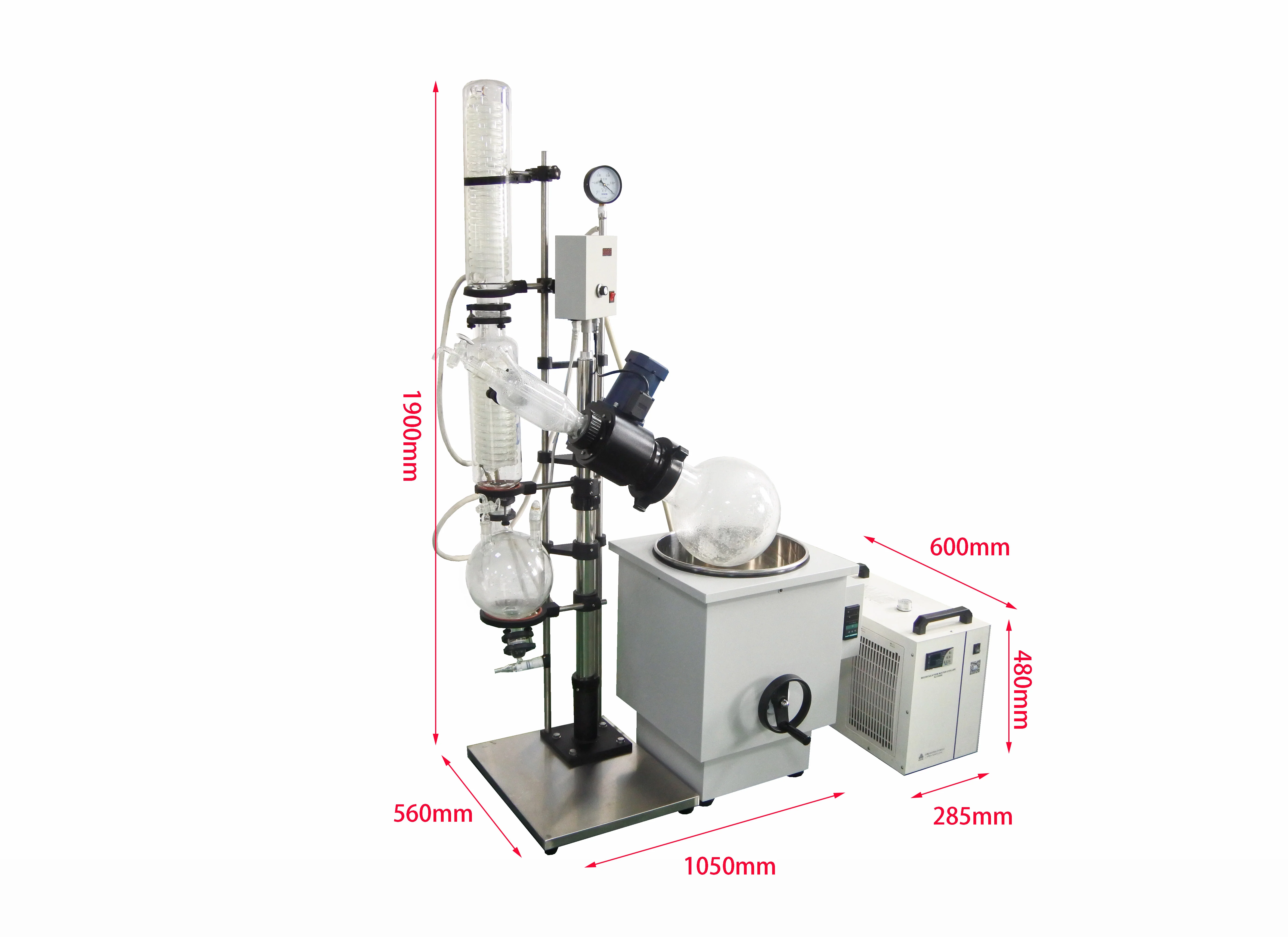 10 L Rotary Evaporating and Distilling System (Water Chiller & Vac. Pump optional)  RE-1002 - Image 3