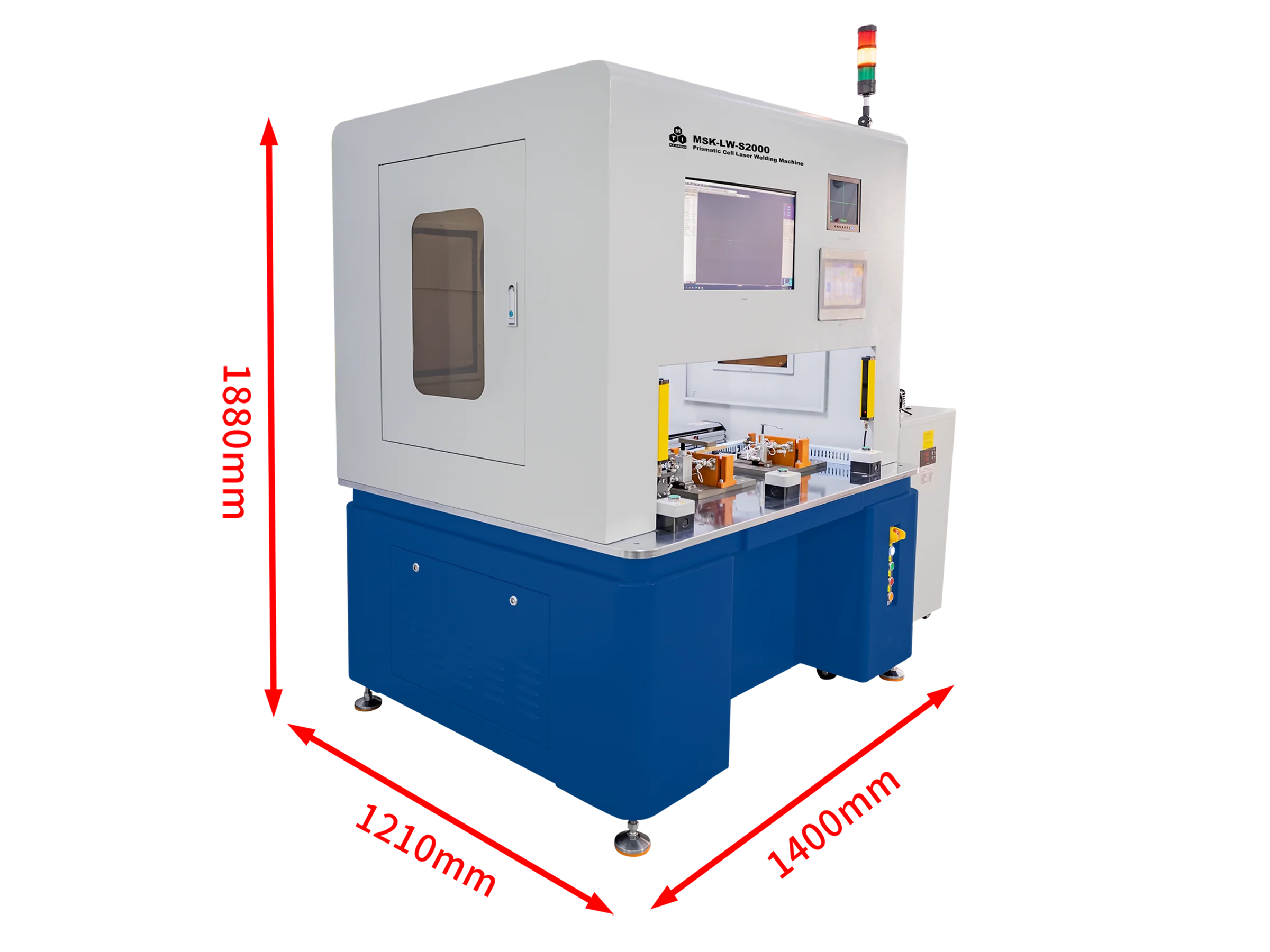 2KW Laser Welding System for Prismatic Cells (Tab Welding and Top Lid Sealing) and Cylindrical Cells - MSK-LW-S2000 - Image 2