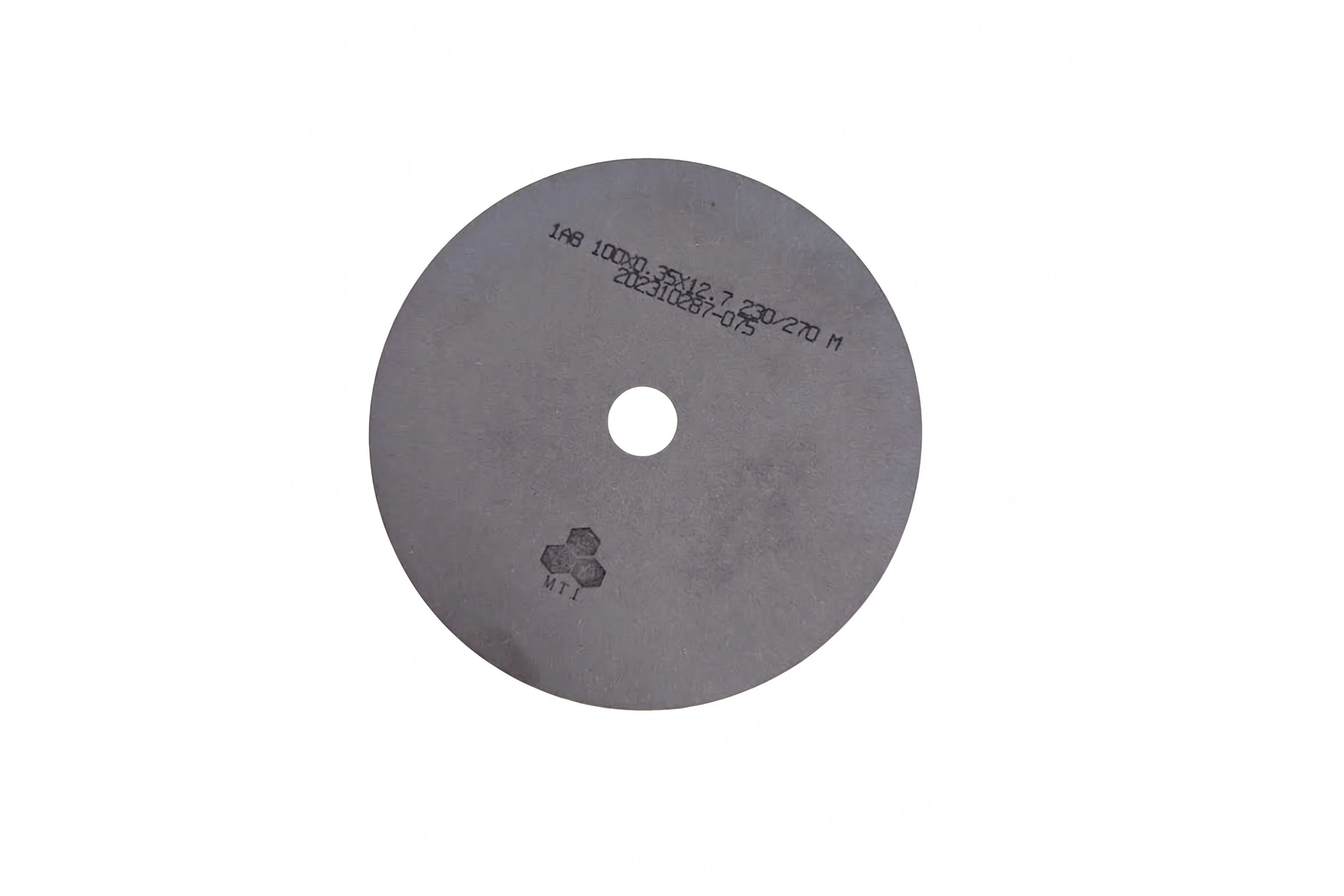 4"Dia ° 0.014" (0.35 mm) thick ° 0.5" arbor Sintered Full Diamond Cutting Blades (Coarse grade 63 micron) - EQ-DF0403C