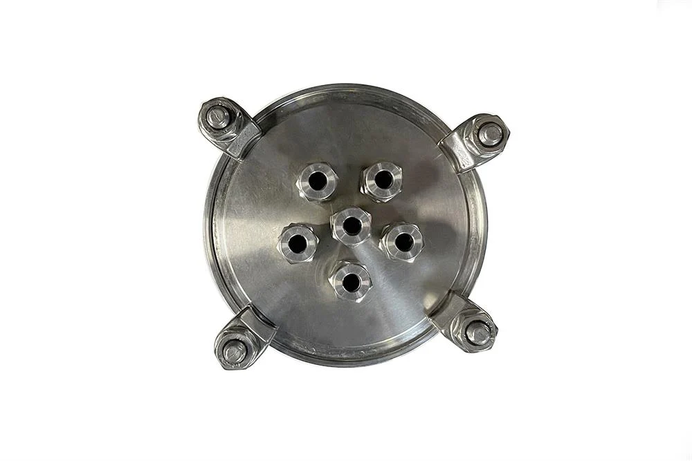 Ti Vessel (1100 ml) with 6 1/4" Feedthrough Ports for VBF-600Ti - RC-Ti1100FT6 - Image 4