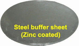 8" Dia x 0.7mm Thick Steel Buffer Sheet - SteelBF8