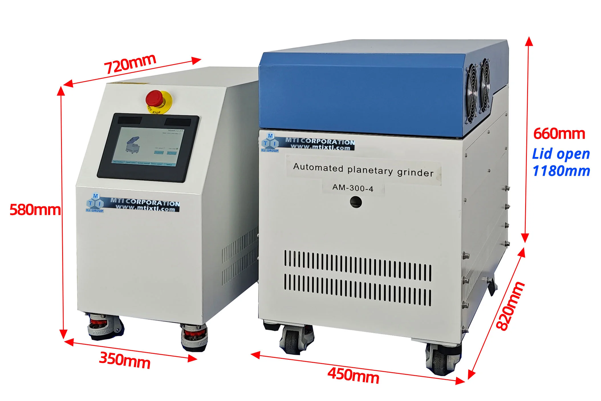 Automated Planetary Ball Mill (4 Stations, 8 Jars, 8 × 50 mL) - AM-SFM300 - Image 2