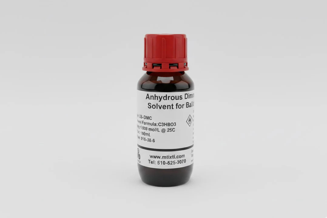 Anhydrous Dimethyl Carbonate (DMC) Solvent for Battery Electrolyte, 100 mL or 1L/bottle - Lib-DMC