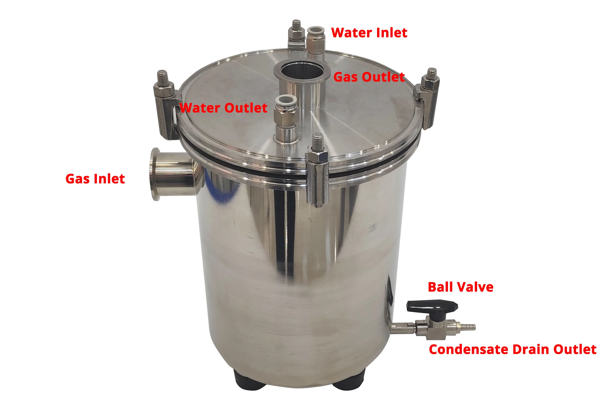 Dual Layer Cold Trap with Condensing Coils - KF40CCT - Image 3
