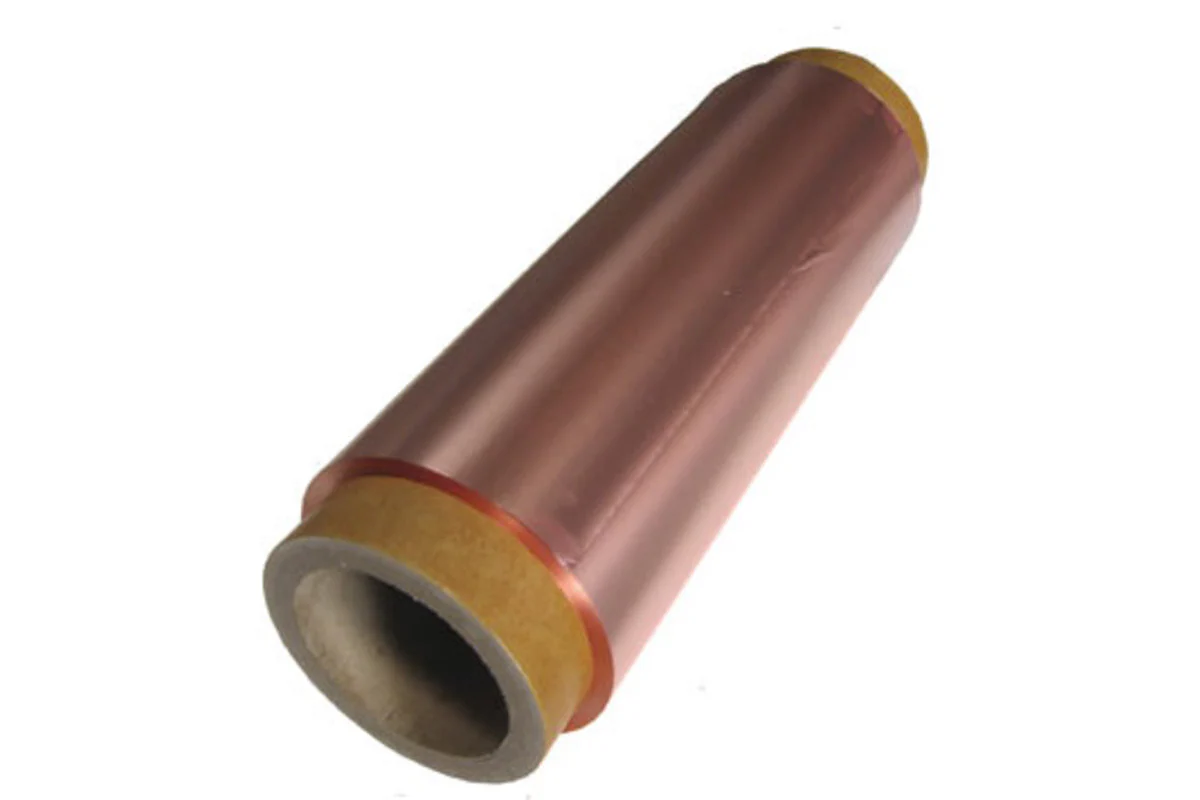 Composite Copper Foil (Cu/PET/Cu) as Battery Current Collector (180/280mm W x 6.5 um T x 50m L) - CuPET-65u