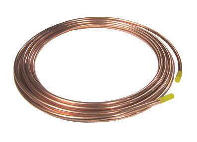 Copper Coil (tube), 1/4" OD x 20 ft - EQ-Cu-coil-1/4-20f-LD