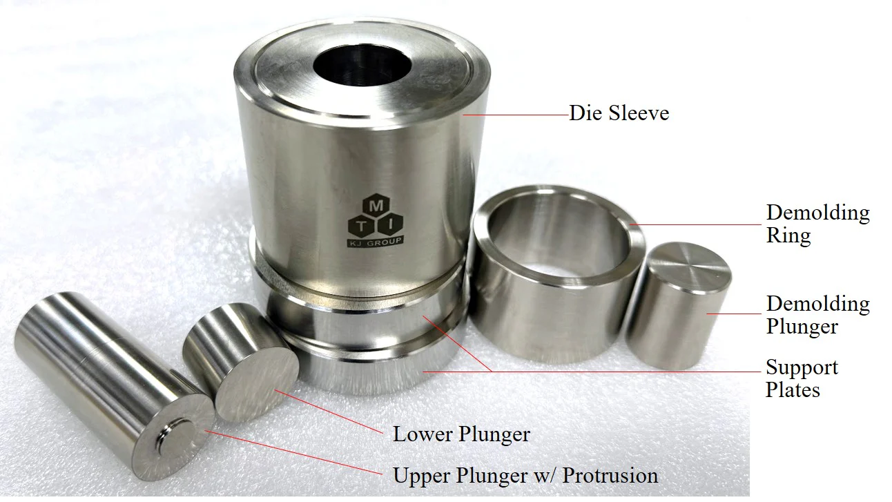 10-24 mm Diameter (I.D.) Dry Pellet Pressing Die w/ Protrusion - Die-24D-10