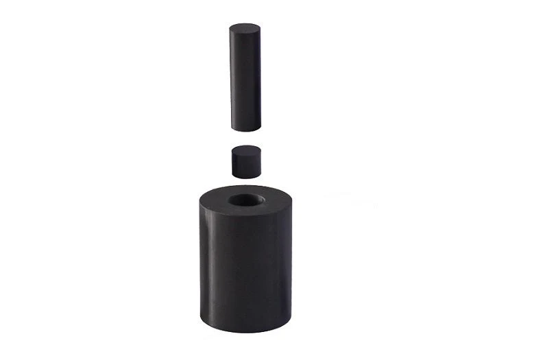 Silicon Nitride Pressing Die optional 10/ 12/15/20/25 mm I.D. for Hot Pressing up to 1050C - DIE-SiN-XX
