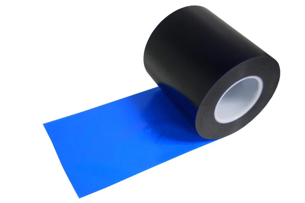 Blue Adhesive Plastic Film (PVC) for 6" Width, 10 feet/ package - ECO-519-LD