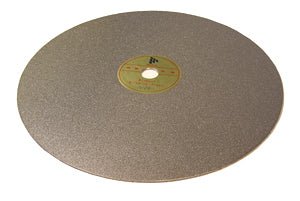 Electro-plated 12" Dia. Diamond Grinding / Lapping Plat with PSA Back, 320 mesh - DGP12PSA320