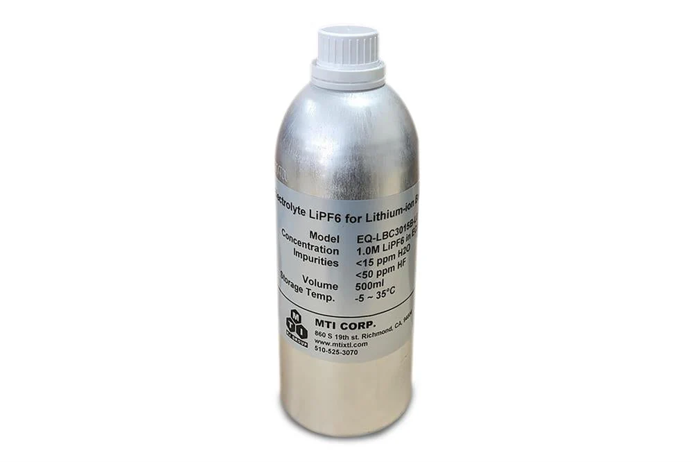 Electrolyte LiPF6 for Lithium-ion Battery, EC:DEC=1:1, in Aluminum Container - LBC3015B-LD