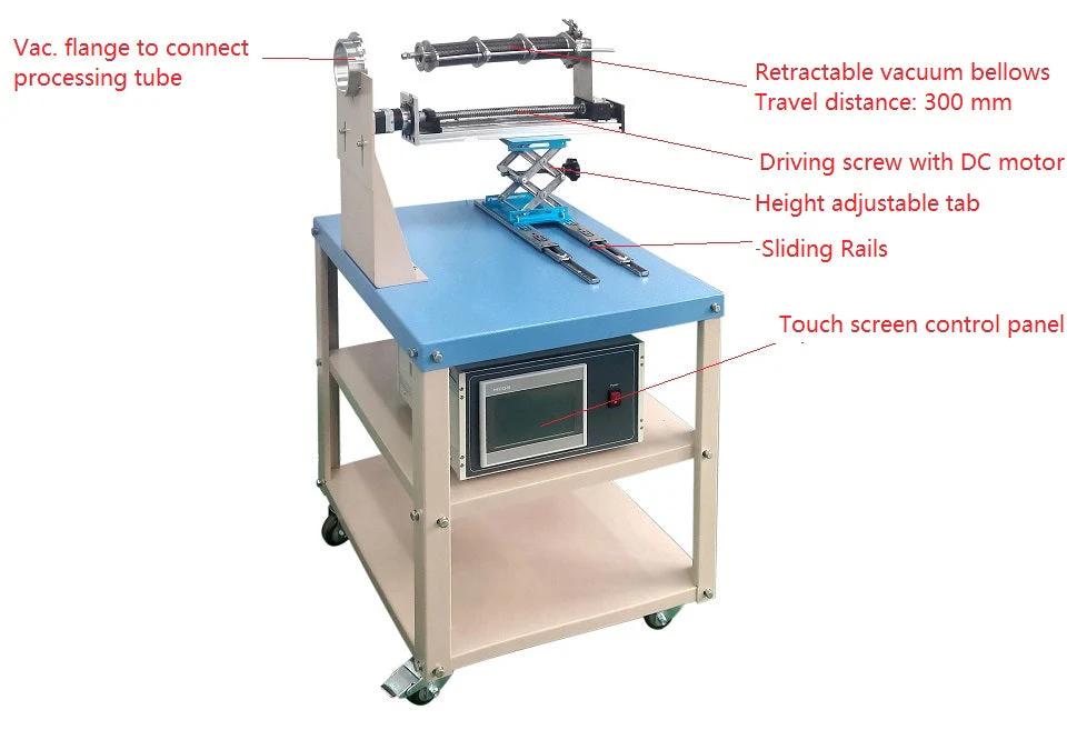 Automatic and Vacuum-Sealed Linear Sliding Device for Tube Furnace - Slide-300