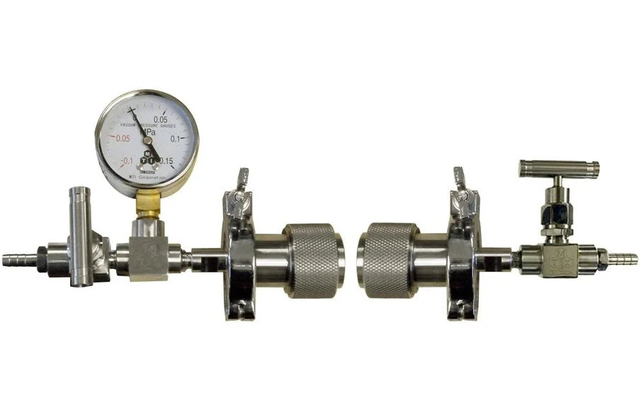 Quick Clamp Vacuum Sealing Assembly for 1" dia Tube Furnace with KF25 Vacuum Port - FL-25QC