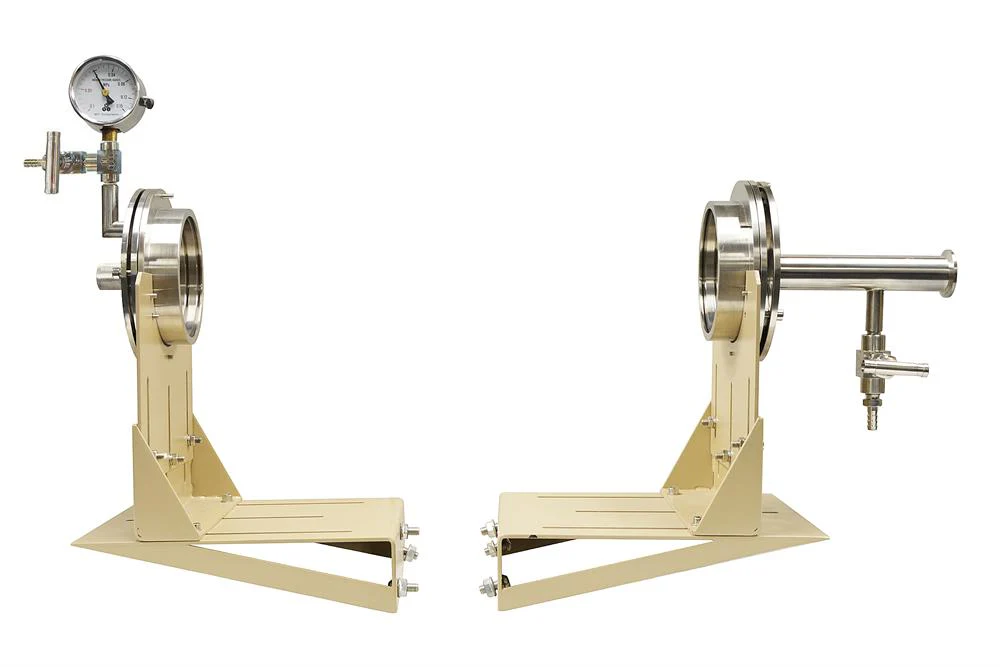 Hinged Vacuum Sealing Assembly with Flange Support for 101 mm dia Tube Furnace - FL-101KF25-HG - Image 2