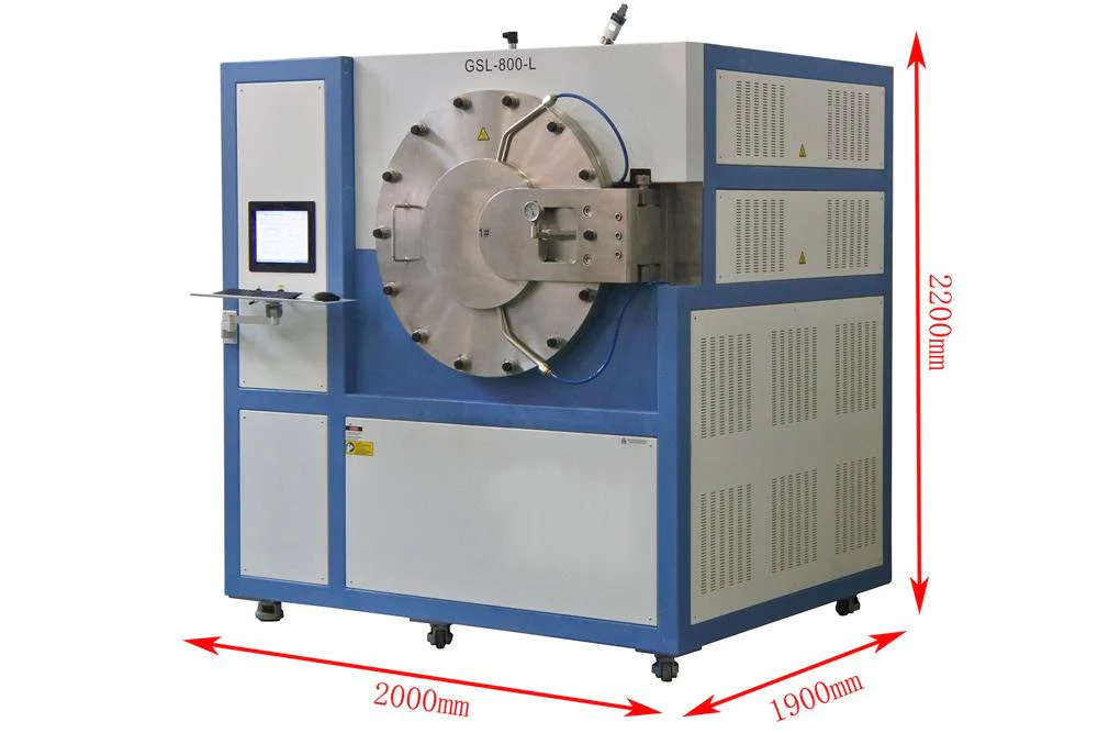 800°C High Vacuum & Pressure Chamber Furnace (500x500x500 mm up to 3.5 bar) GSL-800-L - Image 3