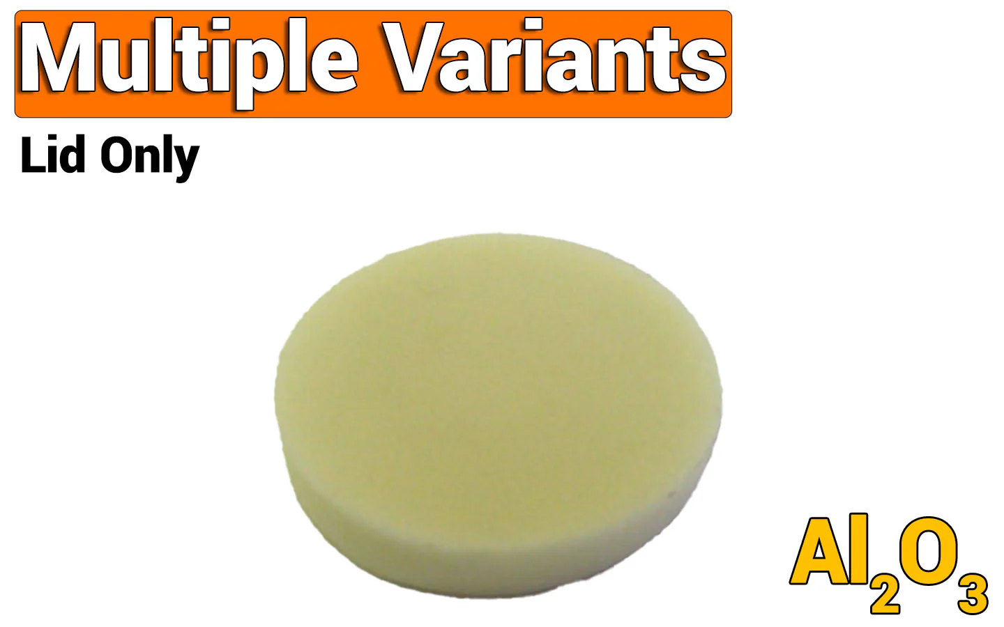 Alumina (Al2O3) Crucible Lid