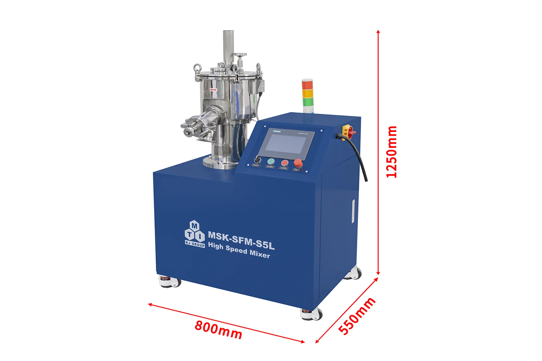 High Speed Mixer & Dispenser with Water Cooling Function for Dry Electrode Battery (Max. 6000 rpm, 5 L) - MSK-SFM-S5L - Image 4
