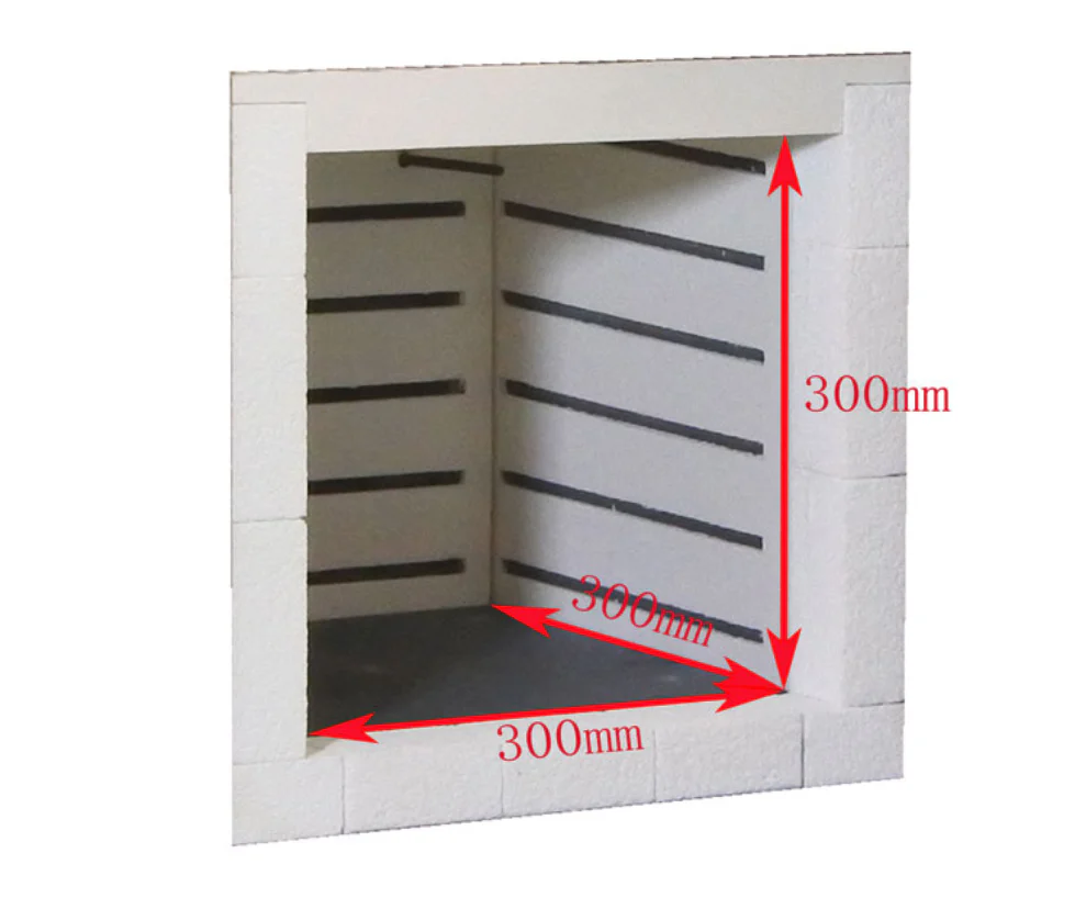 5-Side Heating Muffle Furnace (300x300x300mm, 27L, 1200 max) KSL-1200X-M5 - Image 5