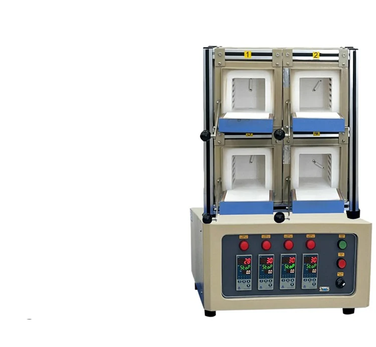 1100°C Four Chamber HTP Muffle Furnace w/ Programmable Temp. Controller - KSL1100XSMGI4 - Image 4