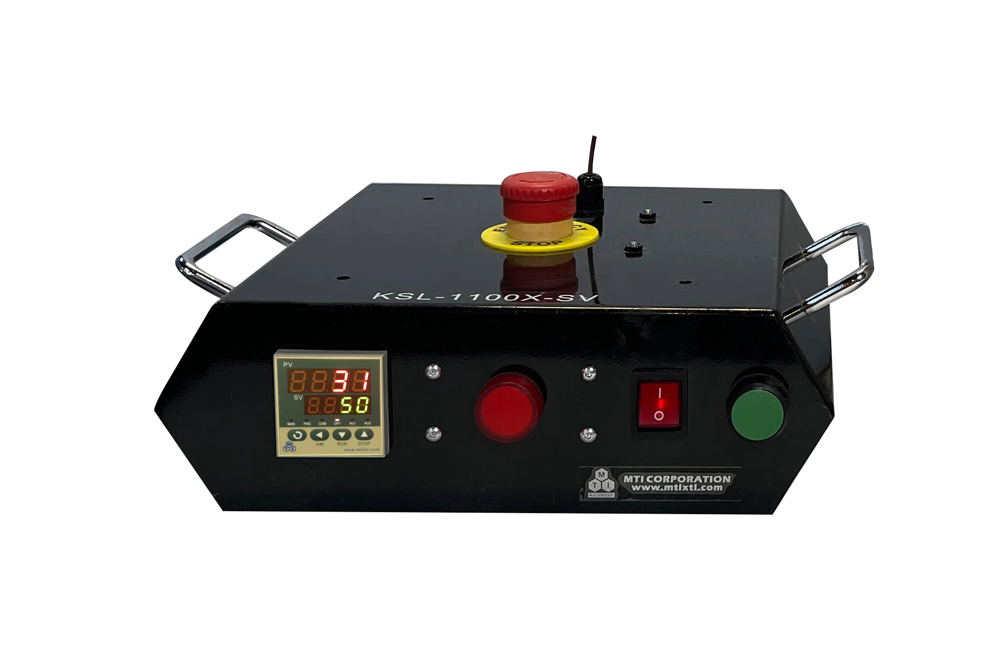 1250 ºC Compact Vertical Box Furnace for Using inside of Glovebox-KSL-1250X-SV-CT - Image 3