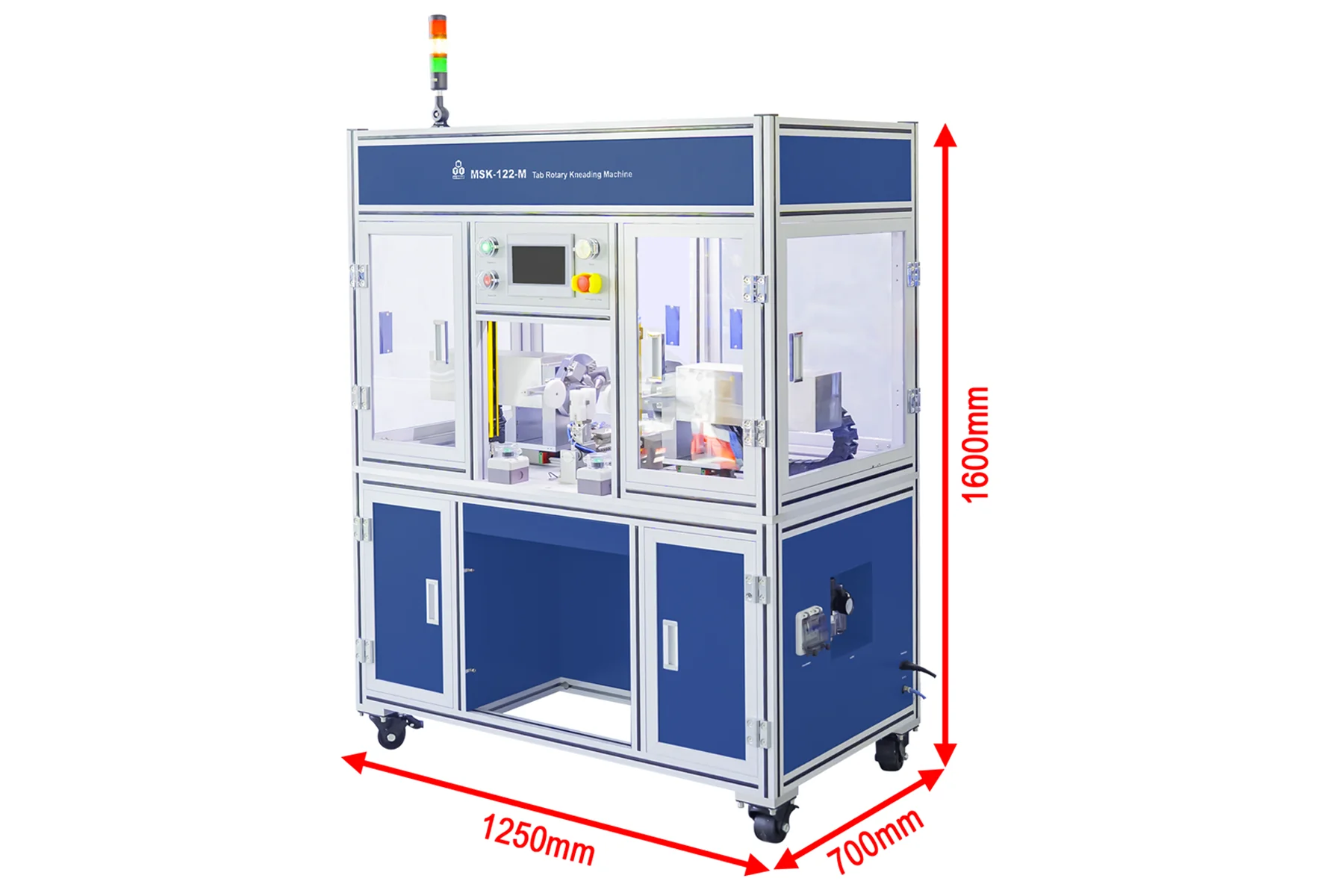Mechanical Kneading Machine for Large Cylindrical Cells with Tabless Structures (L: 65-150 mm, D: Φ18-Φ60mm) - MSK-122-M - Image 4