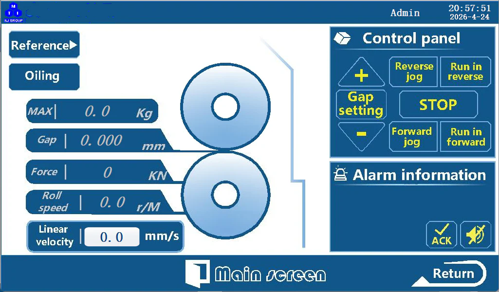 Heavy Duty Rolling Press w/ Automatic Control of Prolling Speed and Gap and Pressing Force Display up to 10 T - MSK-ARP-10T - Image 4