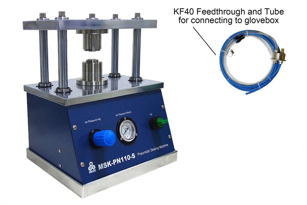 Pneumatic Crimper Decrimper for Disassembling CR20XX Series Coin Cells, Ar Gas Compatible ) - MSK-PN110-DS
