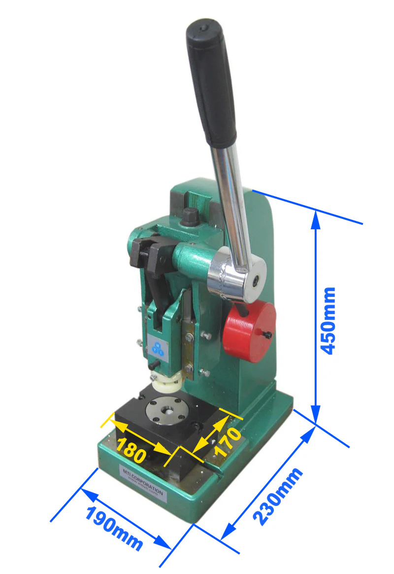 Heavy Duty Disc Cutter with 4 Sets Die (12, 15, 19 & 20 mm Dia.) & Optional 10 - 24 mm Die - MSK-T06 - Image 2