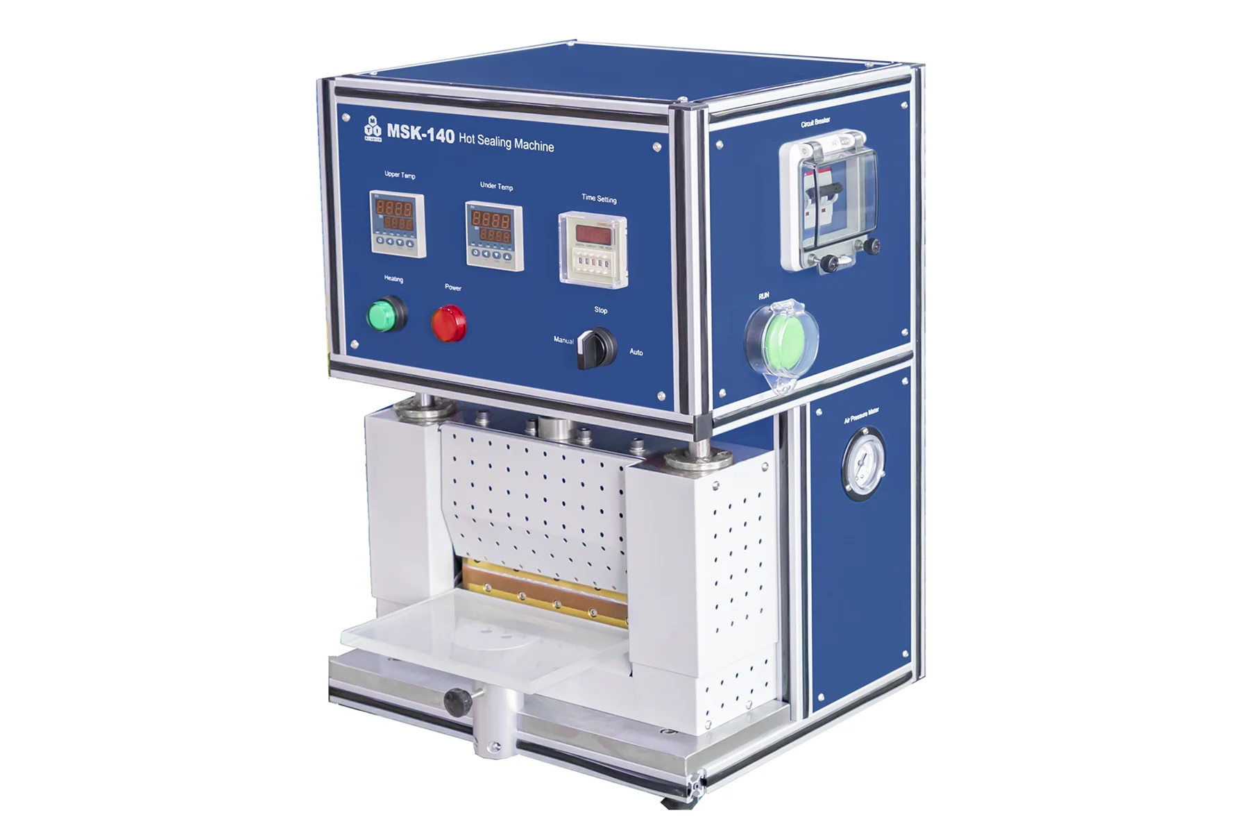 Heating Sealer for Sealing Laminated Aluminum Case of Pouch Cells Optional up to 370mm Width - MSK-140 & MSK-140L