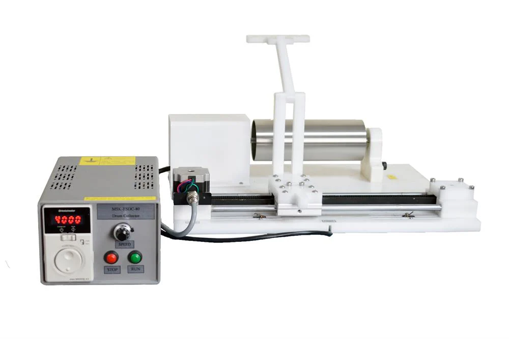 80Dx200L Drum Collector w/ Speed Controller Upto 4000 RPM For DIY Electrospinning - MSKESDC80D4000