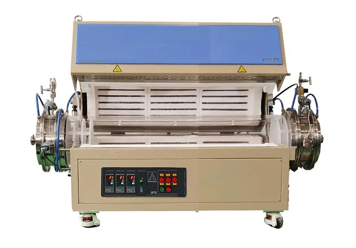 1200C Max Three-Zone Split Tube Furnace: 35.4"L Heating zones x 8"ID Tube  OTF-1200X-III-8