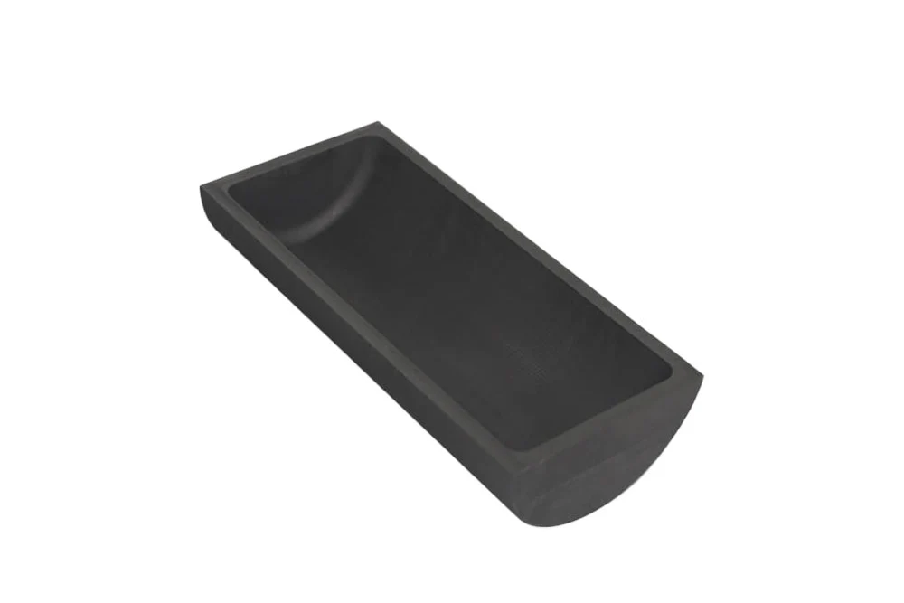 Semi-Circle Graphite Crucible for Containing Samples in Tube Furnaces