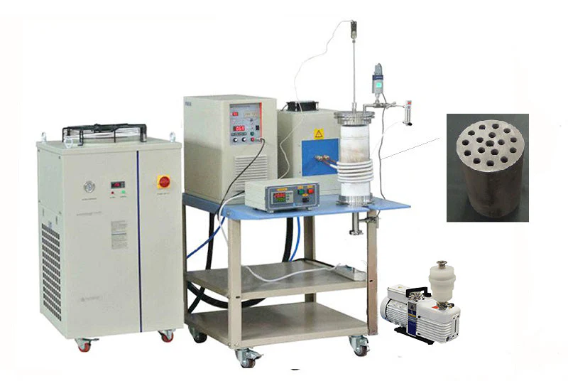 15KW Induction Heating and Melting System w/ Temp.-Controller & Multi-Cavity up to 2000°C - SP-50KTC-M