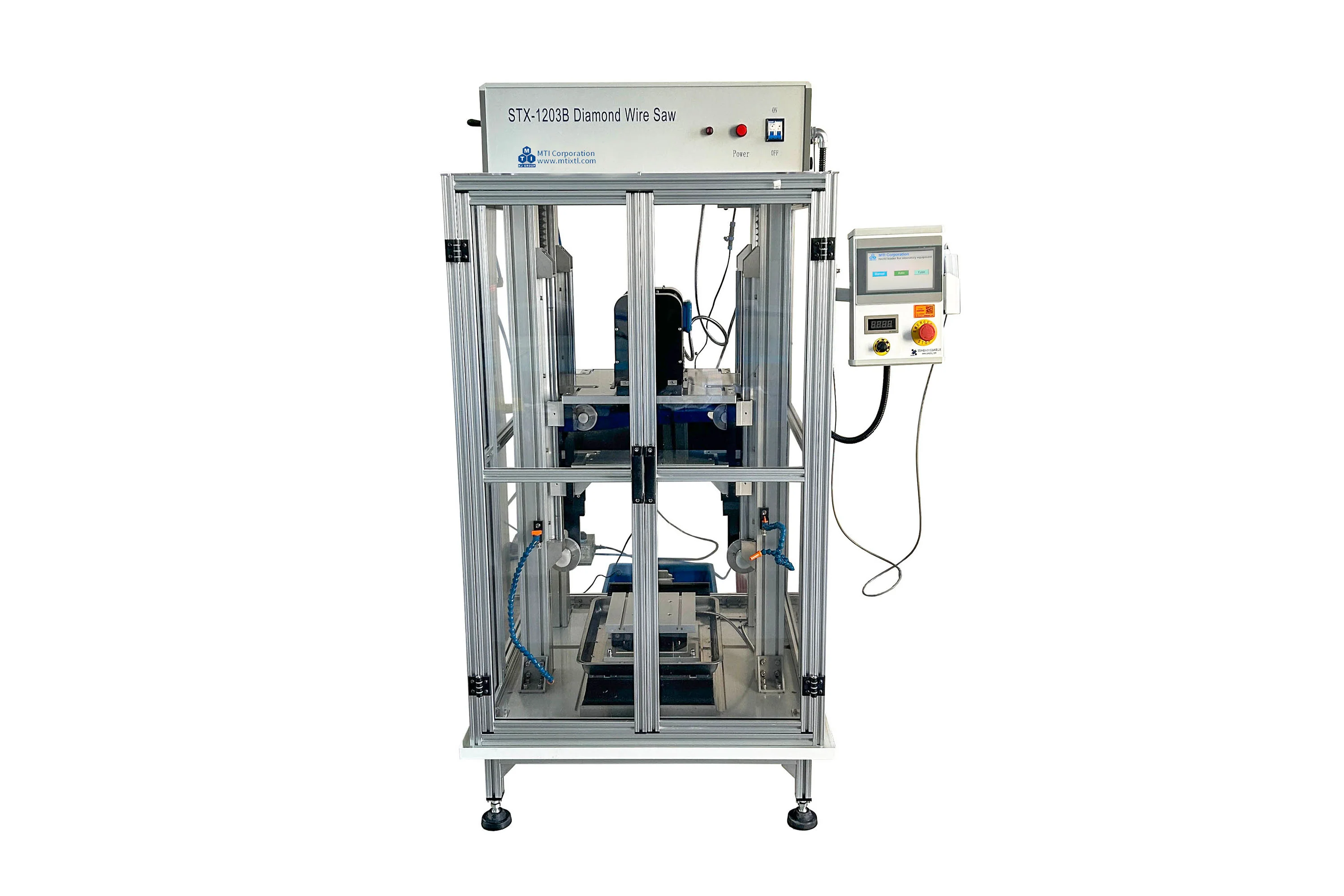 Automated Precision Wire Saw with shielding protection, Touch-Screen control - 12" Dia Cutting Capability - STX-1203B