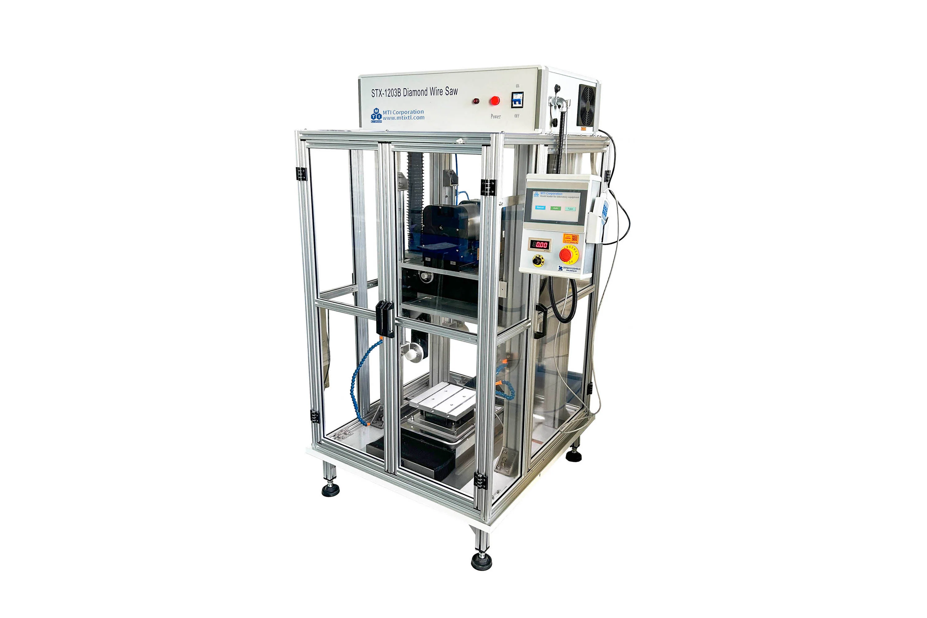 Automated Precision Wire Saw with shielding protection, Touch-Screen control - 12" Dia Cutting Capability - STX-1203B - Image 2