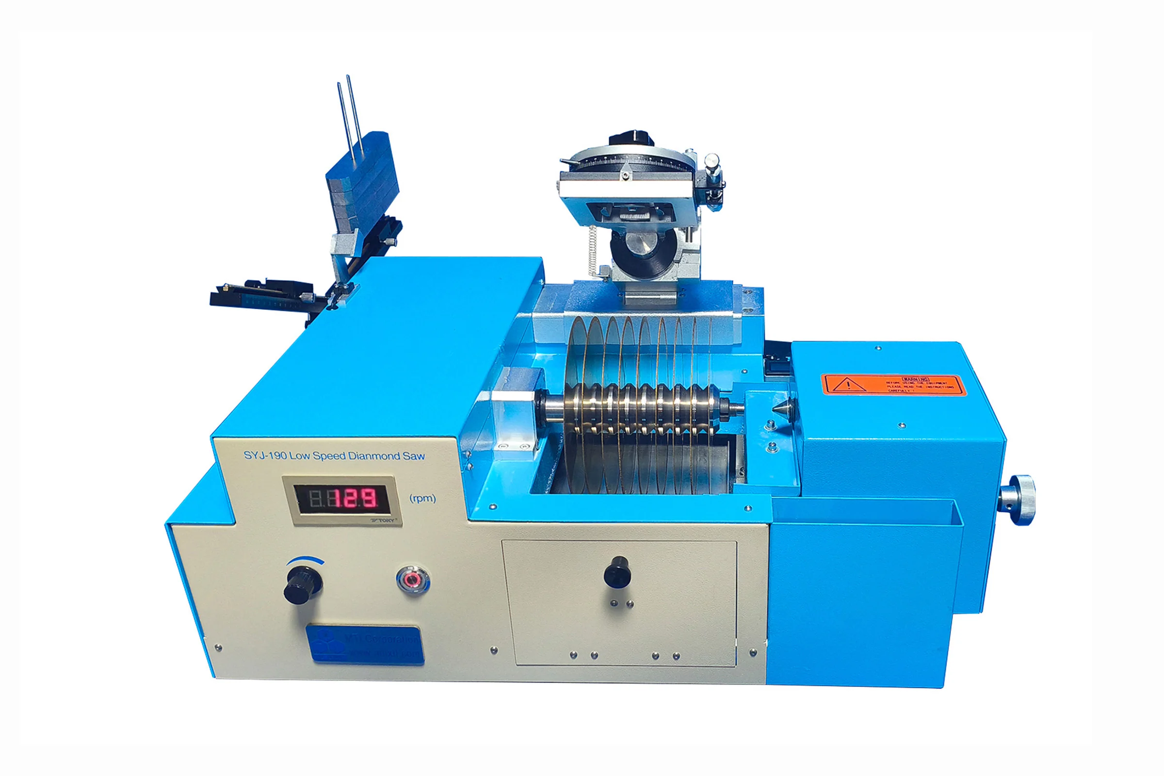 Multi-Blade Low Speed Saw with 6" Cutting Blade for Dicing 4" Wafer - SYJ190 - Image 2
