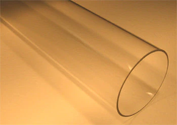 Quartz Tube: 50ODx44 IDx 600 L, mm (2"Dx24"L) for DIY Tube Furnace - TQ50D610
