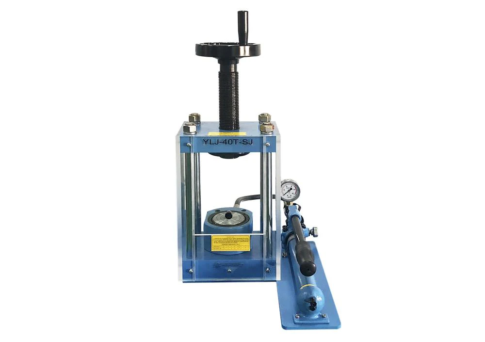 40T Manual Hydraulic Laboratory Press with Separable Pump - YLJ-40 - Image 2