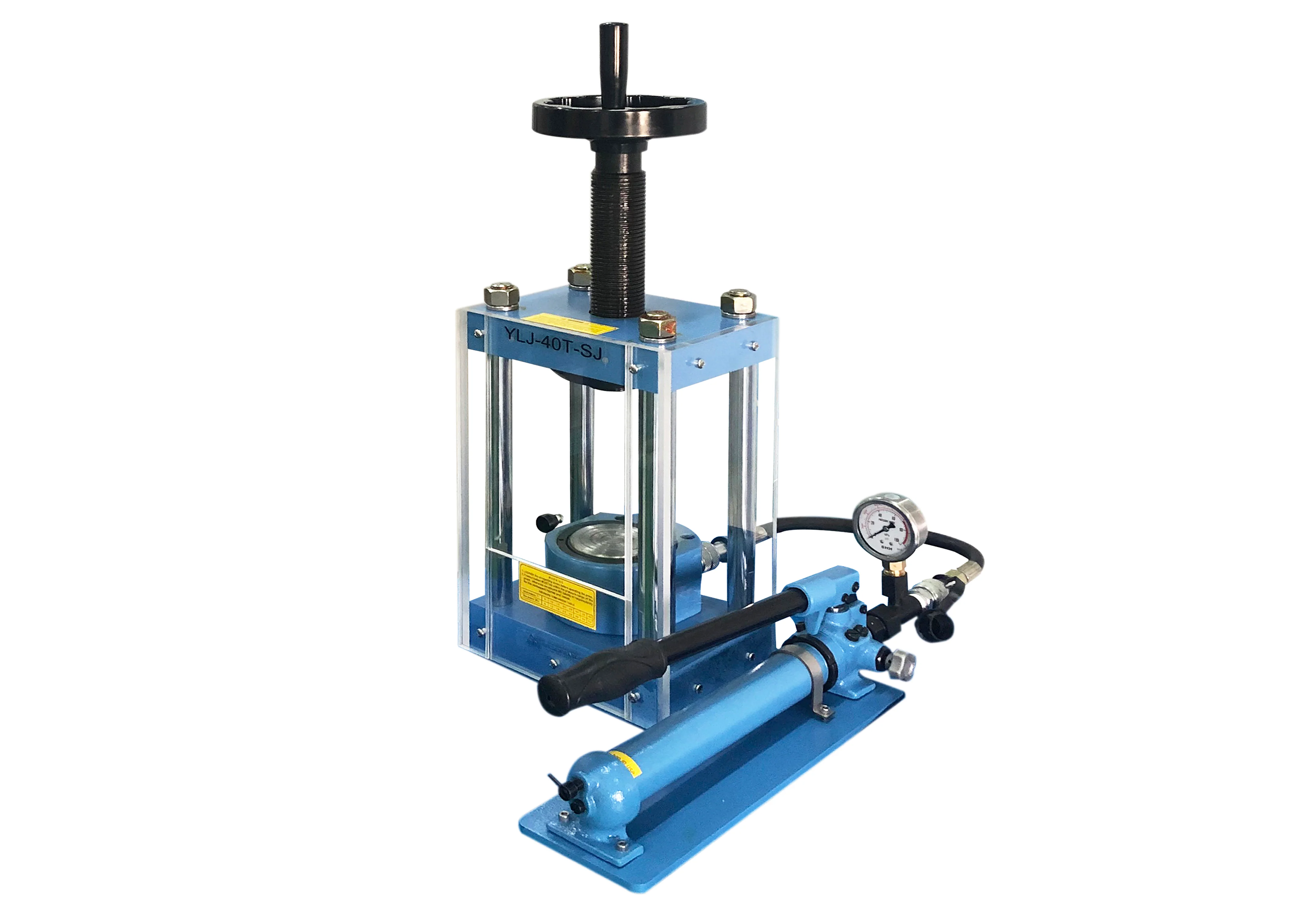 40T Manual Hydraulic Laboratory Press with Separable Pump - YLJ-40 - Image 3